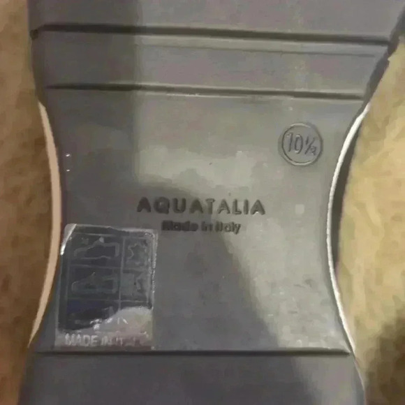 Ladies AQUATALIA Krizza Sporty Loafer in Black Suede White Platform size 10.5 - Picture 8 of 11